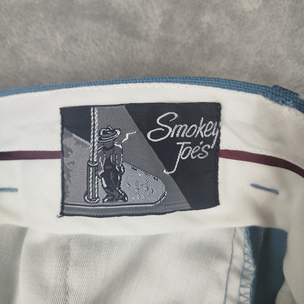 VTG Smokey Joes Light Blue Dress Pants Mens 40x32 Wide Baggy Y2K 1990 Old Money - Picture 8 of 13